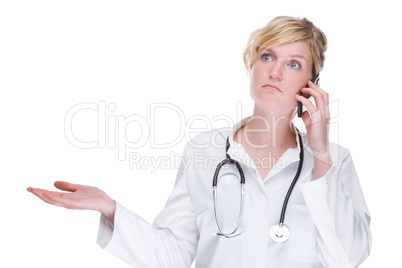 Doctor with cell