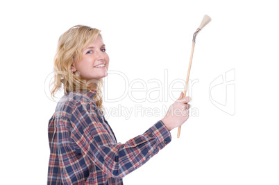 Craftswoman with brush