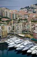 Yachts at harbor of Monte Carlo, Monaco
