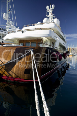 Wooden luxury yacht