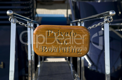 Private, no boarding!