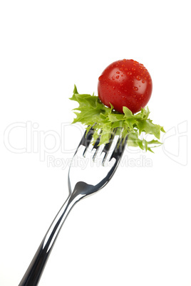 Tomato on Fork