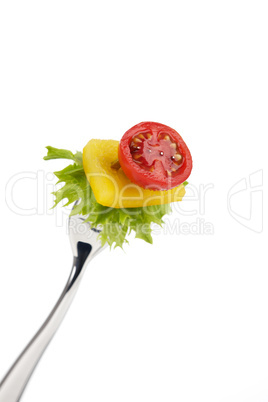 Vegetable On Fork