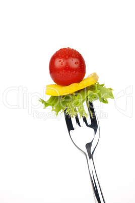 Vegetable On Fork