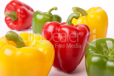 Group Of Six Bell Peppers