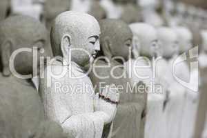 Group Of Meditating Buddhas
