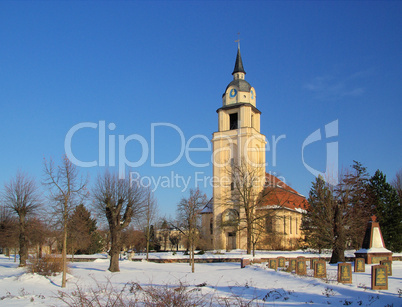 Altdöbern Kirche Winter - Altdobern church winter 0