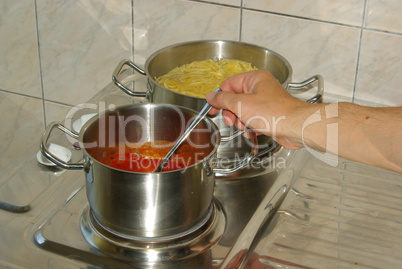 Kochen Spaghetti - cooking spaghetti 15