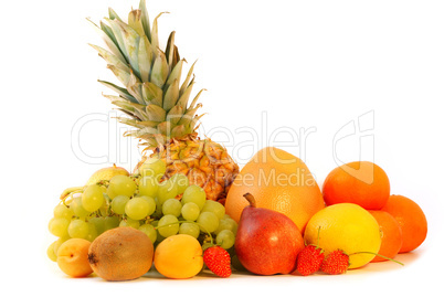 Colorful group of fresh fruits