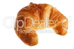Croissant isoliert auf Weiß