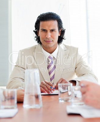 Portrait of a charismatic male executive