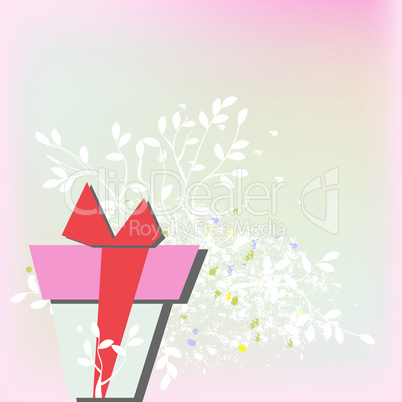 Template for greeting card