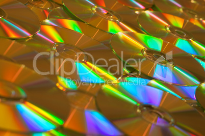 Golden Data CDs or DVDs Background
