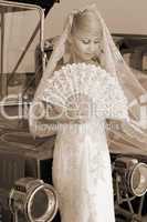 Bride With Fan
