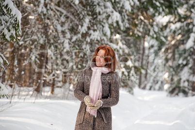 Woman in forest