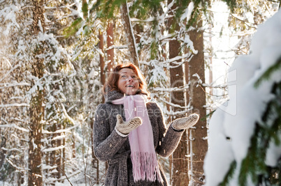 Woman in forest