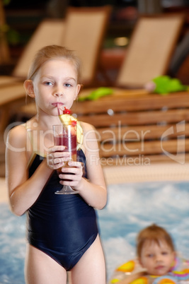 Children in swimming-pool