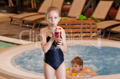 Children in swimming-pool