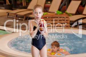 Children in swimming-pool