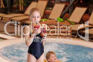 Children in swimming-pool