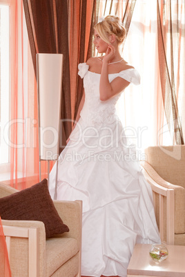 Bride in interior