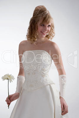 Beautiful bride in white dress 2.