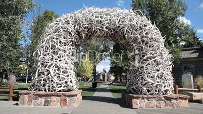 Jackson Hole Elk antler arch