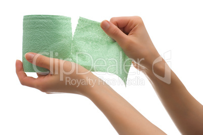 Green toilet paper