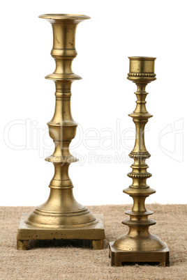 Two old candlesticks