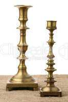 Two old candlesticks