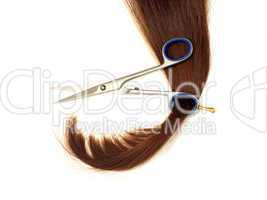 Hair in scissors ring