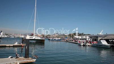 Sailboat dock Cabo Mexico