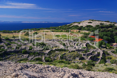 Trockenmauern Stara Baska - dry stone wall Stara Baska 07