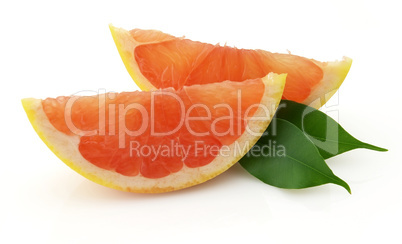 Cut grapefruit