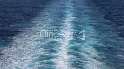 Ship wake Pacific ocean
