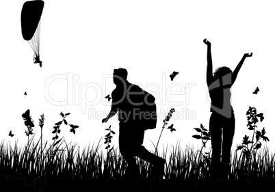 meadow silhouettes