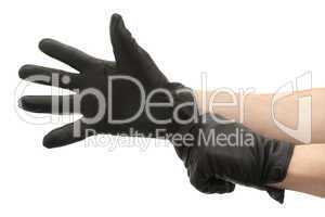 Black gloves