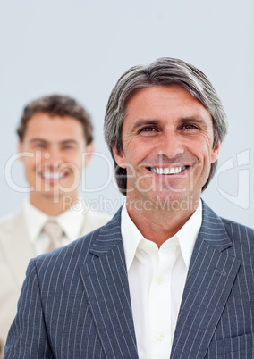 Portrait of two confident businessmen