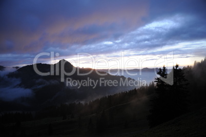 Abend an der Druseberghütte