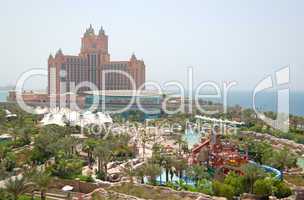 The Aquaventure waterpark of Atlantis the Palm hotel