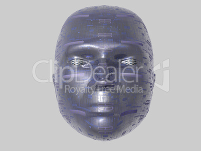 Head abstract - isolated - 3D