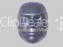Head abstract - isolated - 3D