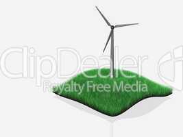 Wind power - isolated - 3D