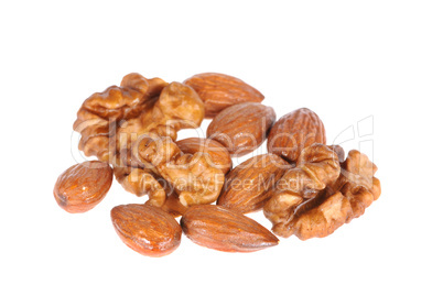 almond and walnuts