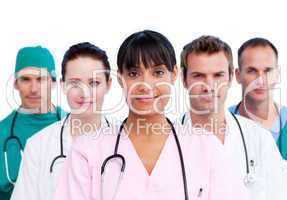 Portrait of a diverse medical team