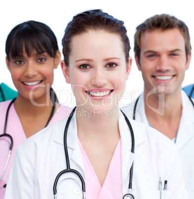 Portrait of a positive medical team