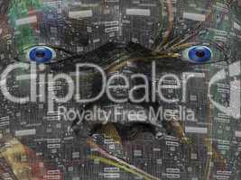 Head abstract - Background - 3D