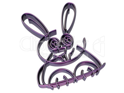Easter - Bunny - isolated - 3D