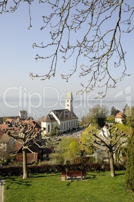 Blick von der Friedrichshöhe auf Meersburg