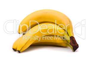 Isolated branch of bananas